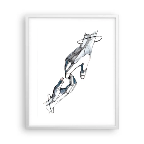 Poster în ramă albă - Gest frumos - 40x50 cm