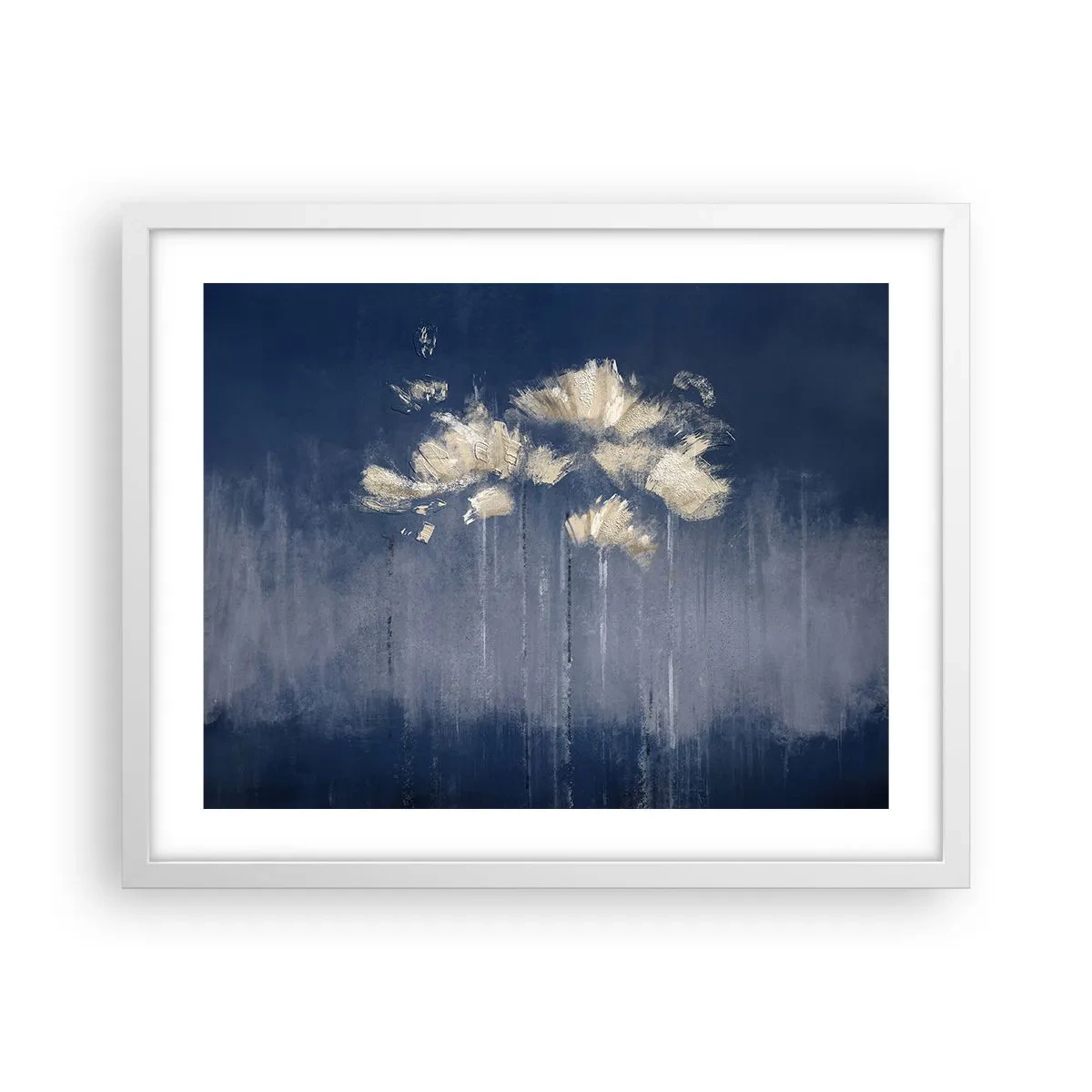 Poster în ramă albă - Ca petalele în vânt - 50x40 cm