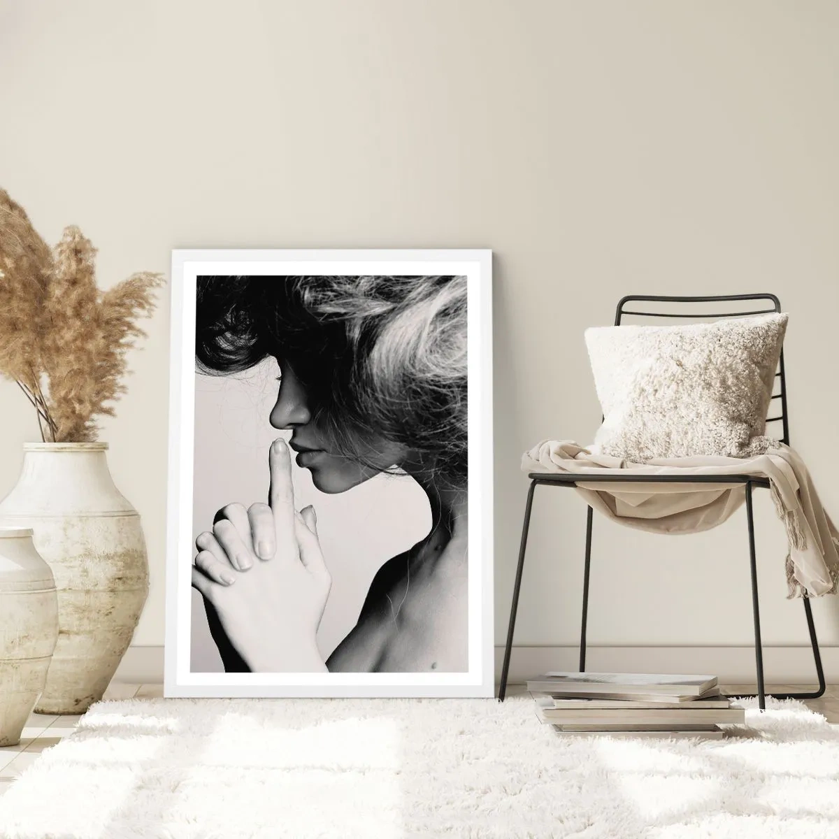 Poster în ramă albă - Ascultă-te pe tine însuți - 61x91 cm