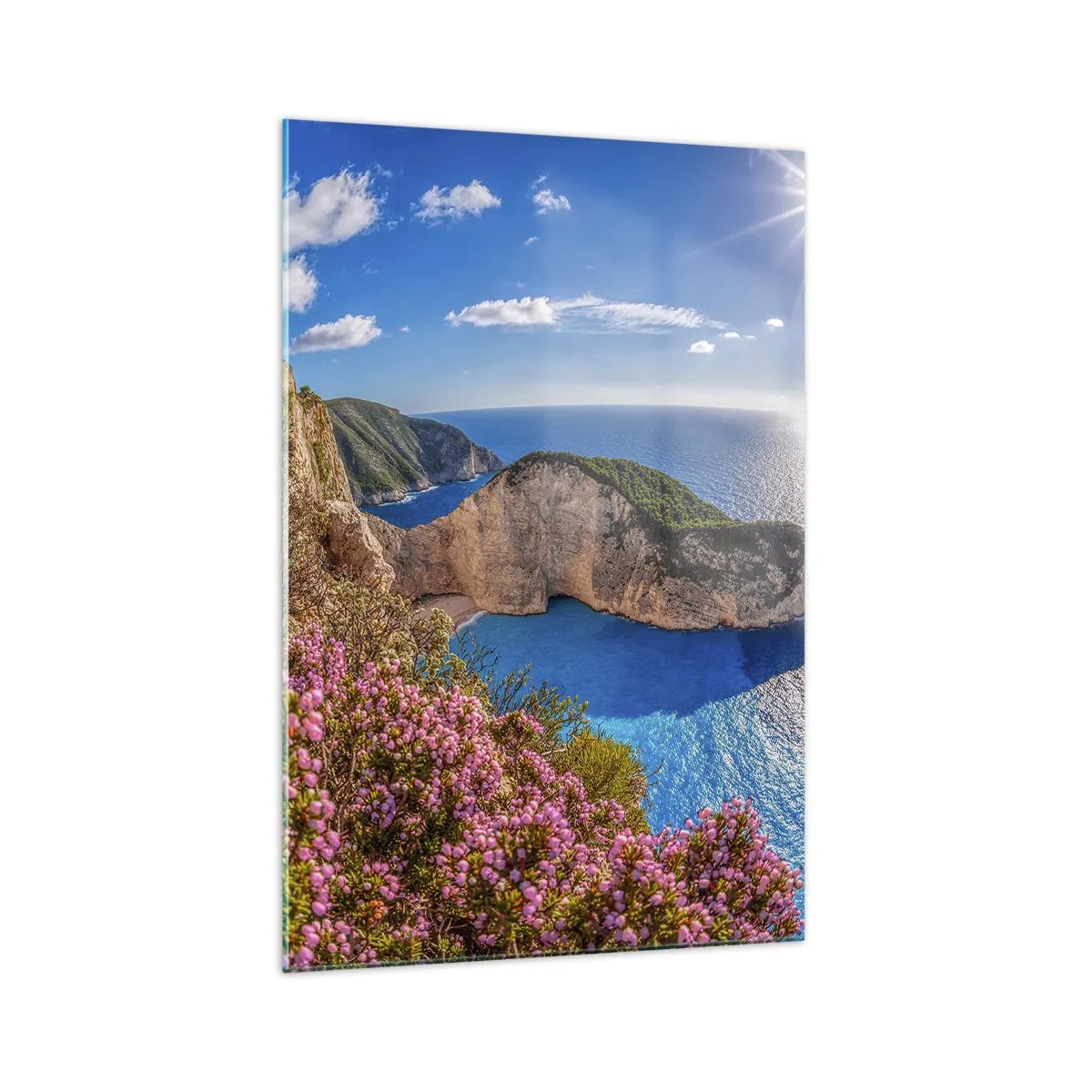 Tablou pe sticlă - Marea mea vacanță grecească - 70x100 cm