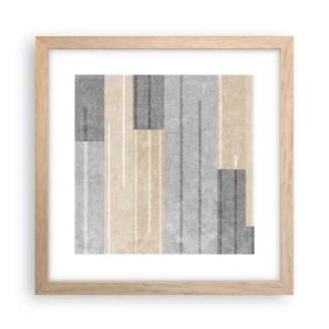 Poster în ramă de stejar deschis - Compoziție: în poziție verticală - 30x30 cm