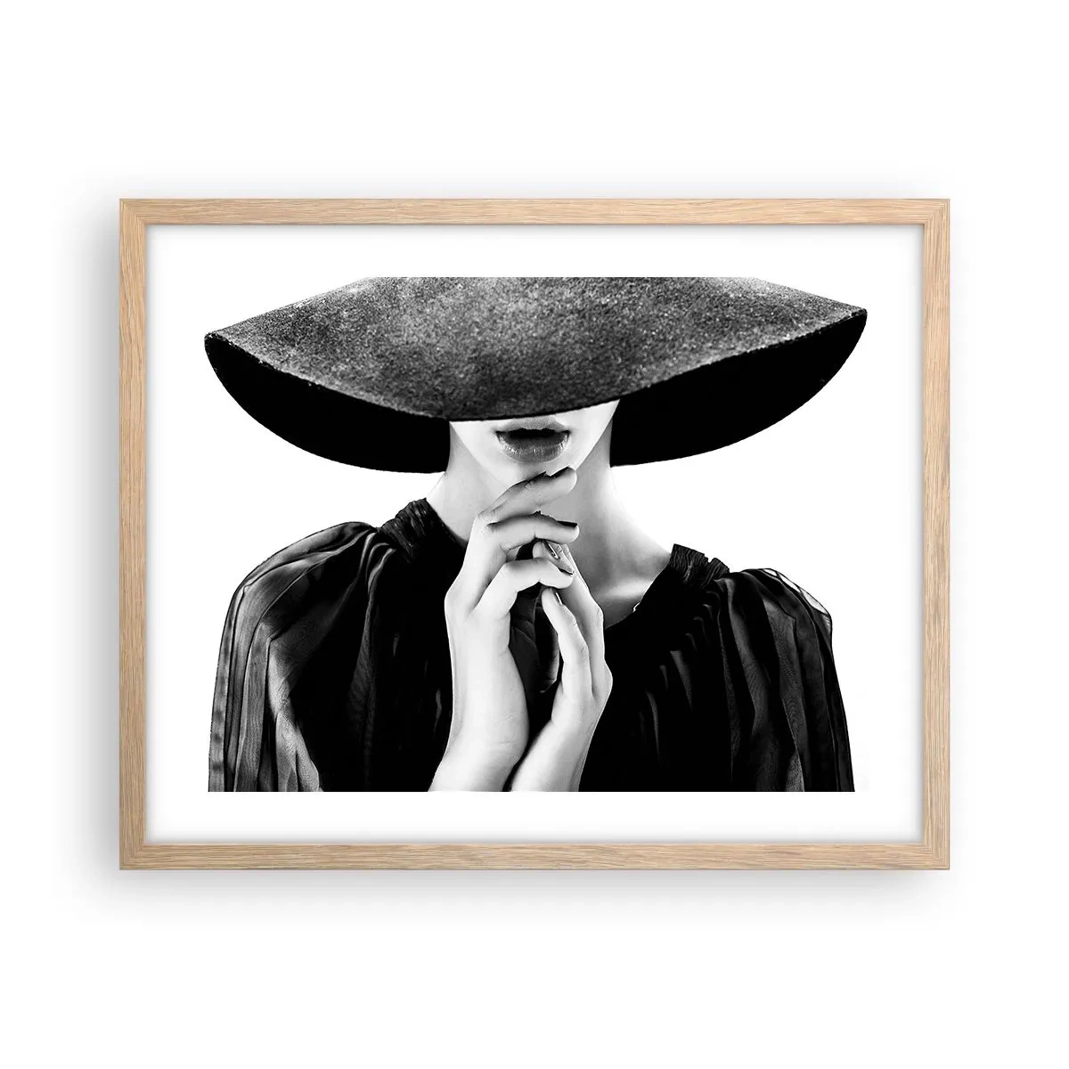 Poster în ramă de stejar deschis - Frumusețea ascunsă - 50x40 cm
