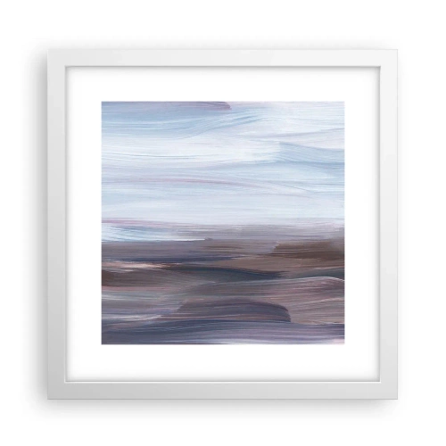 Poster în ramă albă - Elemente: apă - 30x30 cm