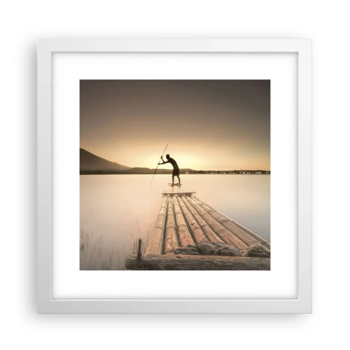 Poster în ramă albă - Înainte de odihnă - 30x30 cm