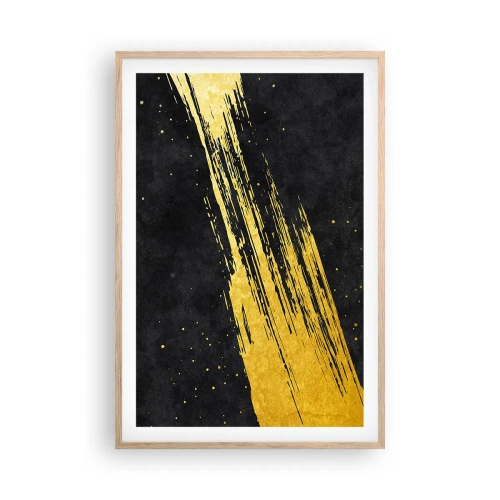 Poster în ramă de stejar deschis - Salt în hiperspațiu - 61x91 cm