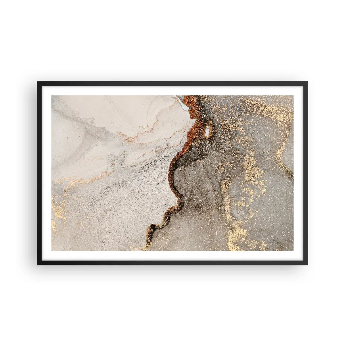 Poster în ramă neagră - La granița culorilor - 91x61 cm