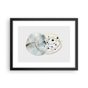 Poster în ramă neagră - În îmbrățișarea spațiului - 40x30 cm