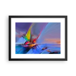 Poster în ramă neagră - Iute ca o pasăre - 40x30 cm