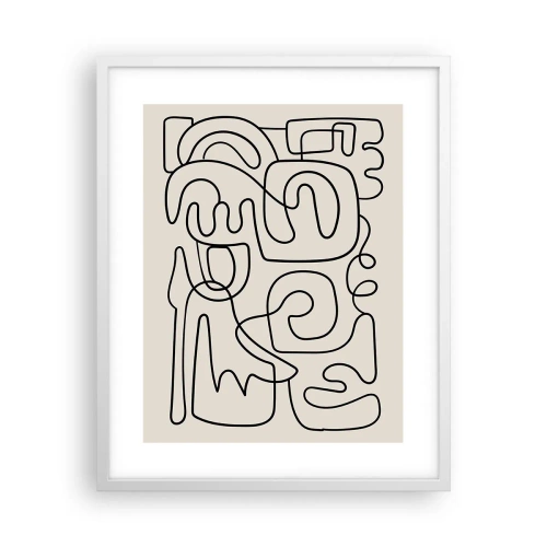 Poster în ramă albă - Pe traseu - 40x50 cm