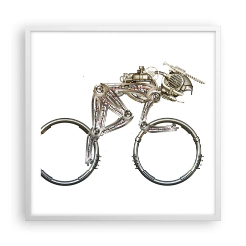 Poster în ramă albă - O mașină grozavă - 60x60 cm