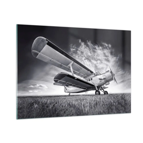 Tablou pe sticlă - Rătăcitorul înaripat - 100x70 cm