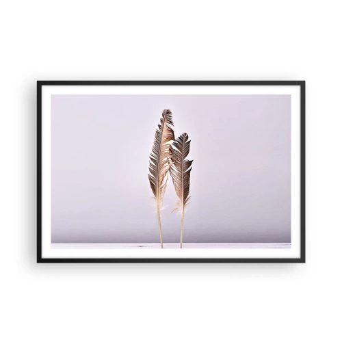 Poster în ramă neagră - Împotriva neantului - 91x61 cm