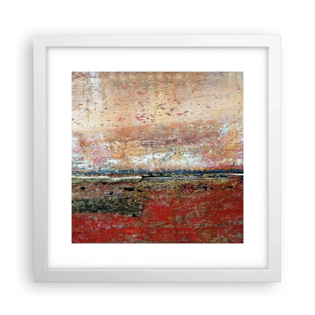 Poster în ramă albă - Oare este marea? - 30x30 cm