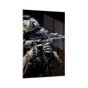 Tablou pe sticlă - Eficient mortal - 70x100 cm