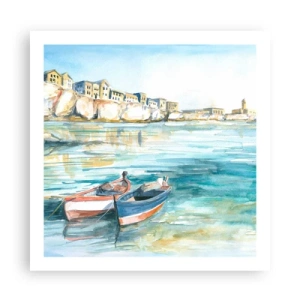Poster - Peisaj în azur - 60x60 cm