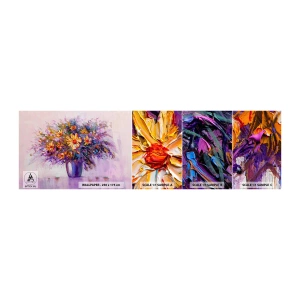 Mostră de Tapet Standard Eco - Miroase dulce, arată dulce - Flori într-o vază, Bucată, Buchet de flori - 100x30 cm