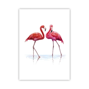 Poster - Pink randez-vous - 50x70 cm