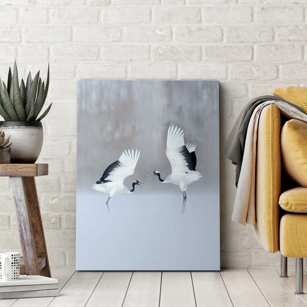 Tablou pe pânză - Dansând în ceață - 45x80 cm