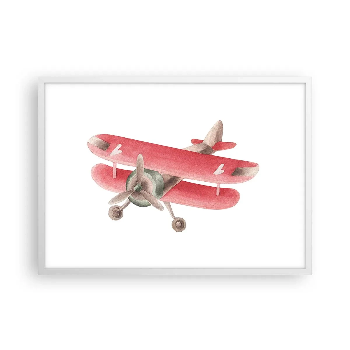 Poster în ramă albă - Gata pentru zboruri la mare înălțime - 70x50 cm