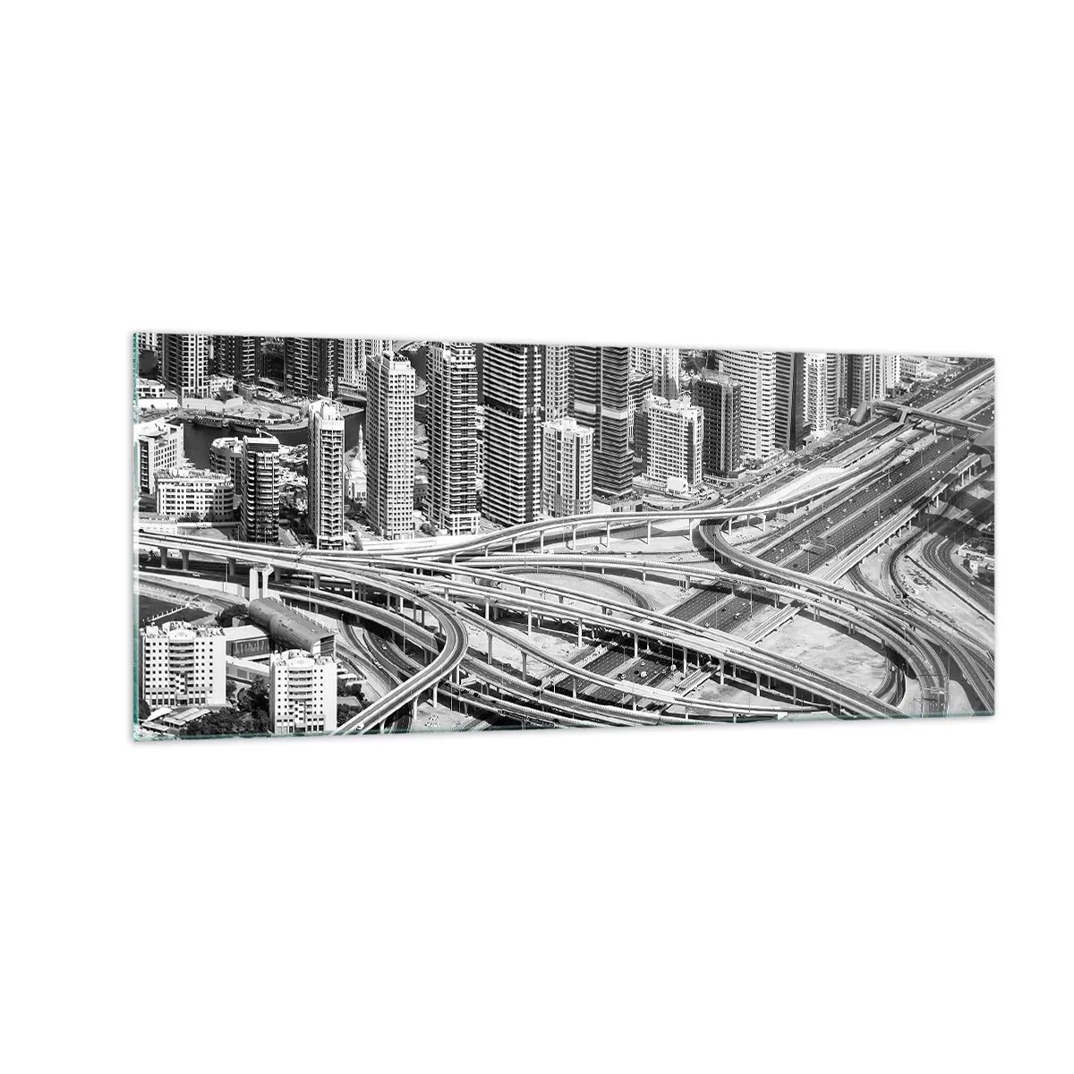 Tablou pe sticlă - Dubai - orașul imposibil - 100x40 cm