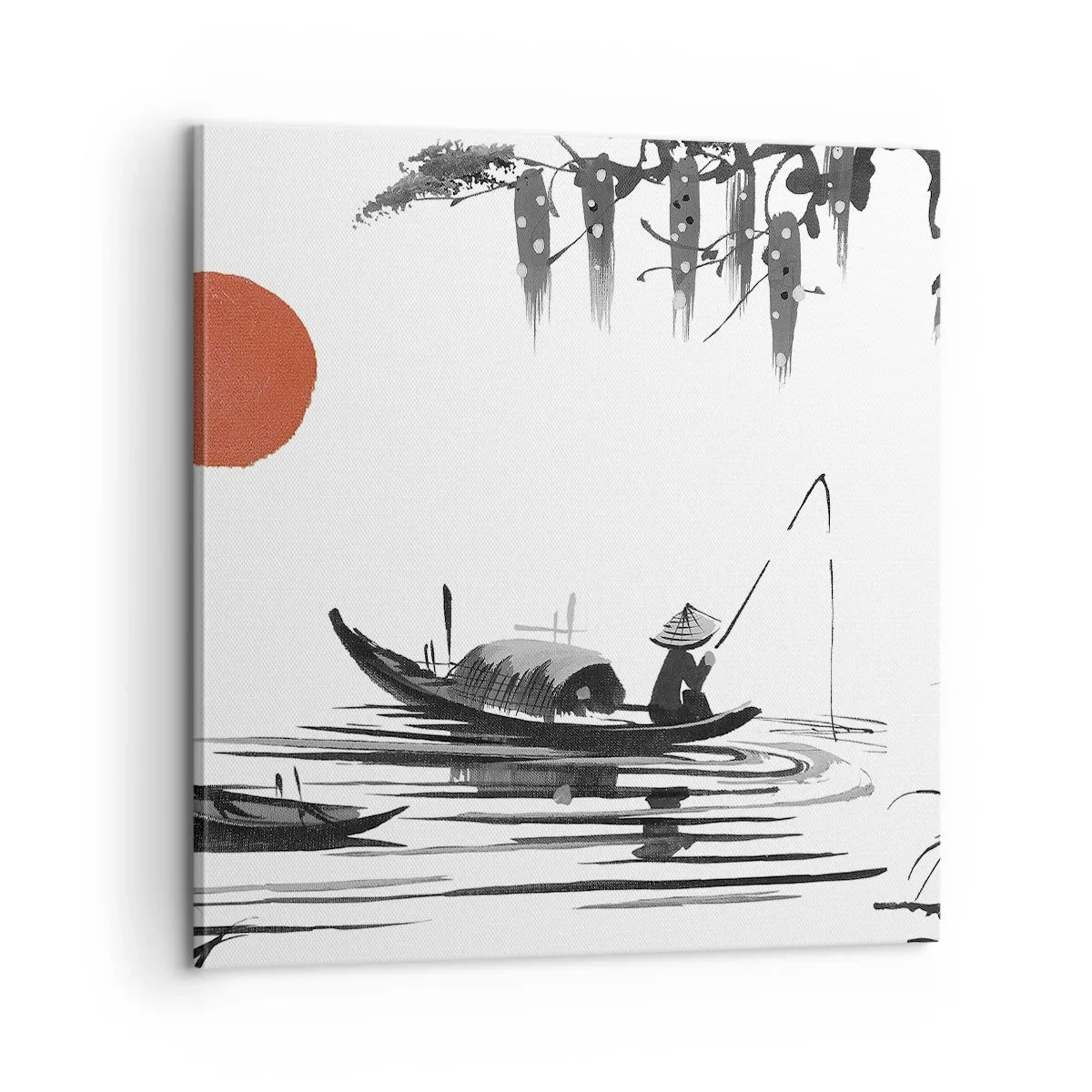 Tablou pe pânză - O după-amiază asiatică - 60x60 cm