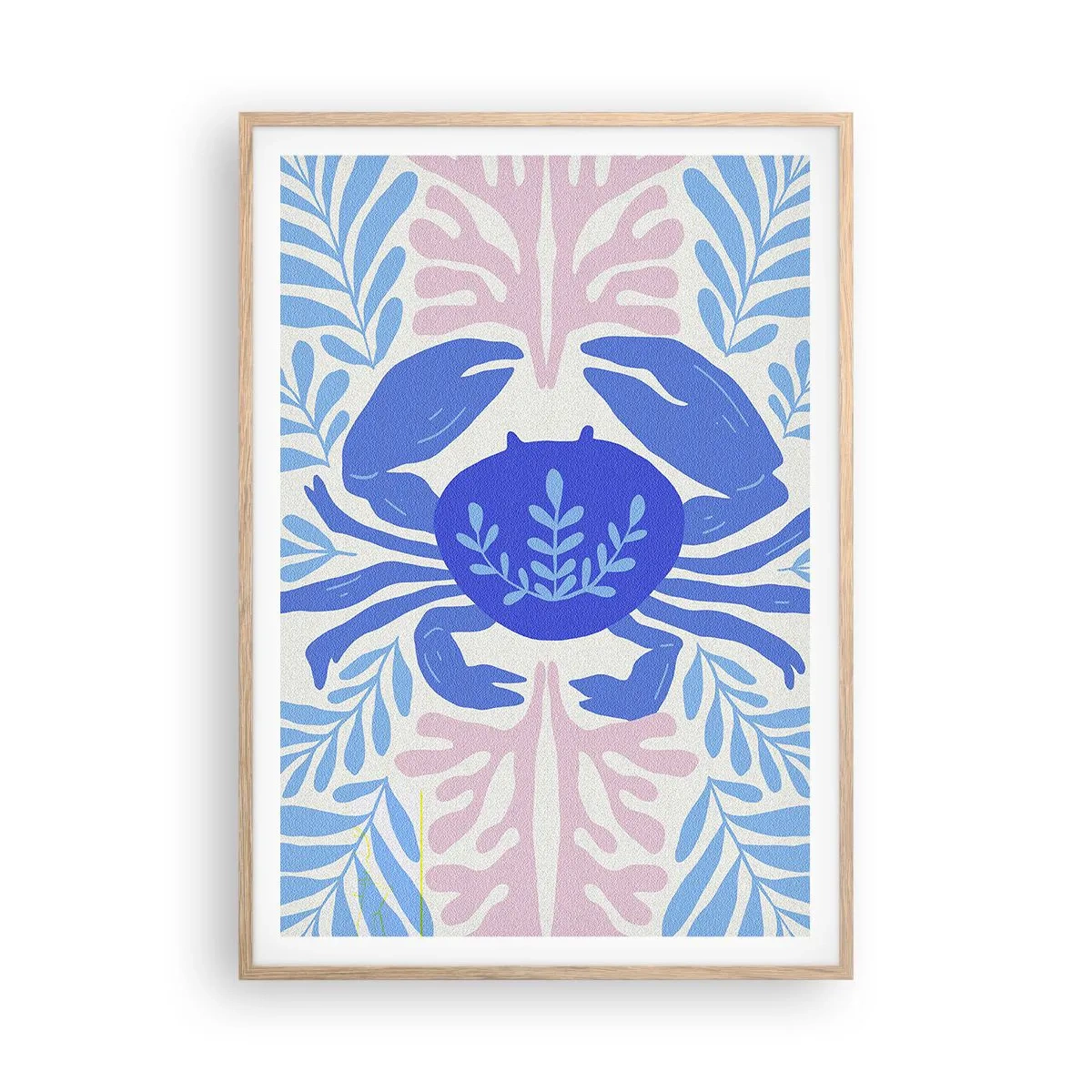 Poster în ramă de stejar deschis - Ca o floare de mare - 70x100 cm