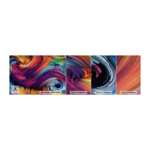 Mostră tapet Premium Canvas - Începutul unei lumi noi - Abstracția, Bucată, Model modern - 100x30 cm