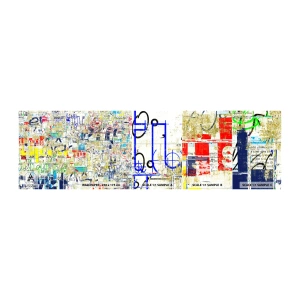 Mostră de Tapet Standard Eco - Pur și simplu plăcut pentru ochi - Graffiti, mural, Tineret - 100x30 cm