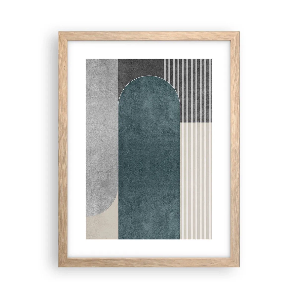 Poster în ramă de stejar deschis - Compoziție de nivel - 30x40 cm