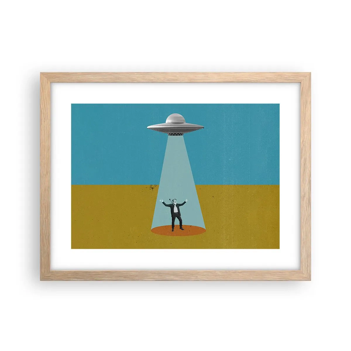 Poster în ramă de stejar deschis - Întâlnire de gradul III - 40x30 cm