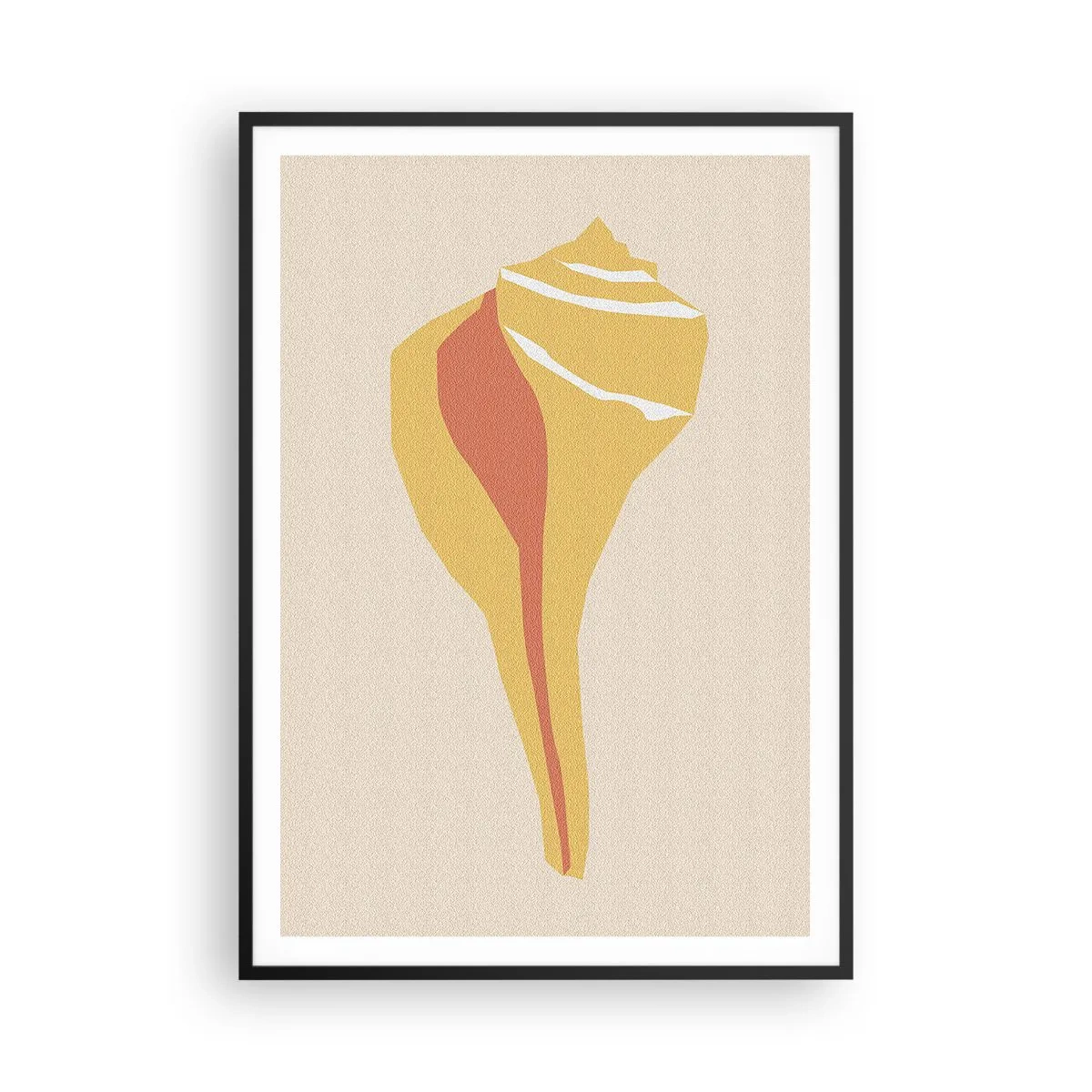 Poster în ramă neagră - Abstracție organică - creștere - 70x100 cm