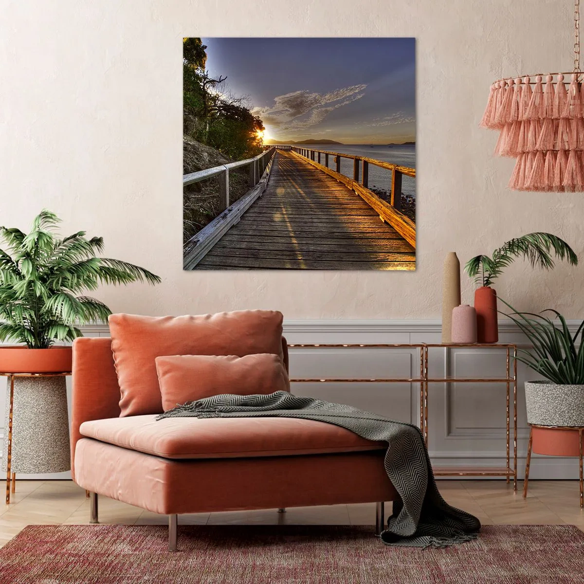 Tablou pe pânză - Să mergem spre soare - 70x70 cm