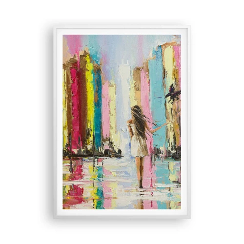 Poster în ramă albă - Urmați-mă - 70x100 cm