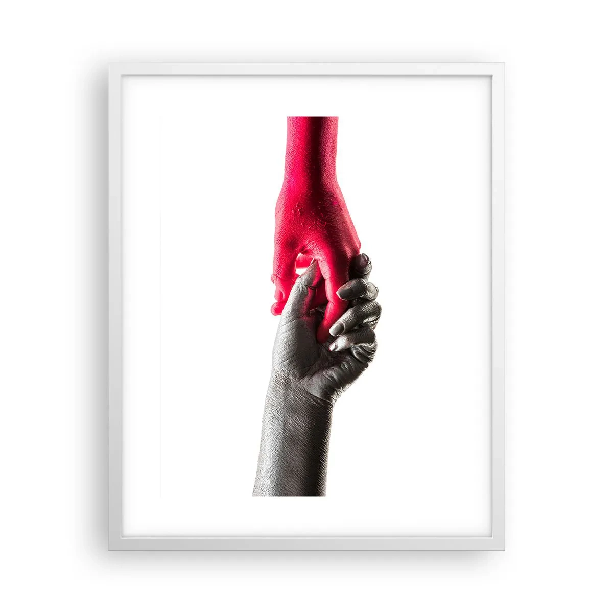 Poster în ramă albă - Împreună, deși diferiți - 40x50 cm