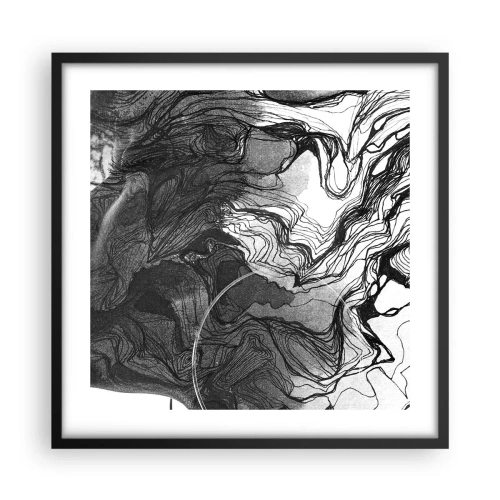 Poster în ramă neagră - Încurcată în vise - 50x50 cm