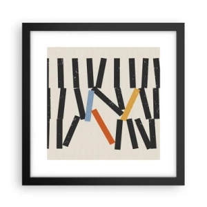 Poster în ramă neagră - Domino - compoziție - 30x30 cm