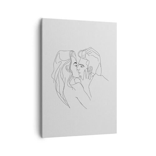 Tablou pe pânză - Cu aceeași linie - 50x70 cm