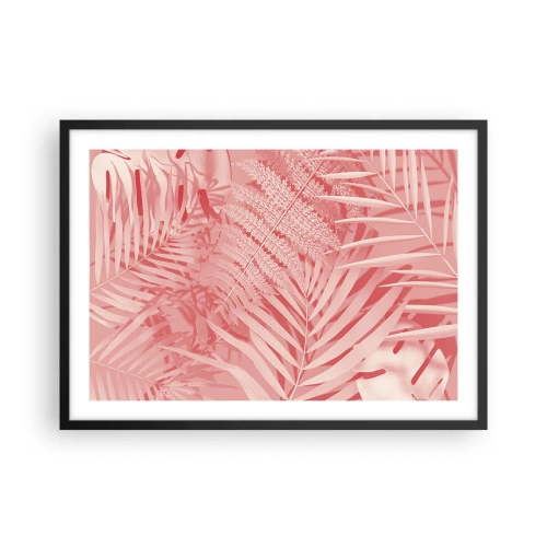 Poster în ramă neagră - Conceptul roz - 70x50 cm