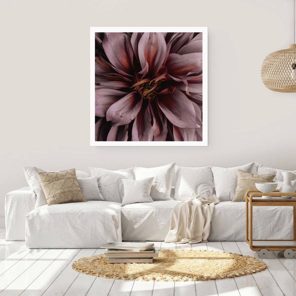 Poster - Inimă florală - 60x60 cm