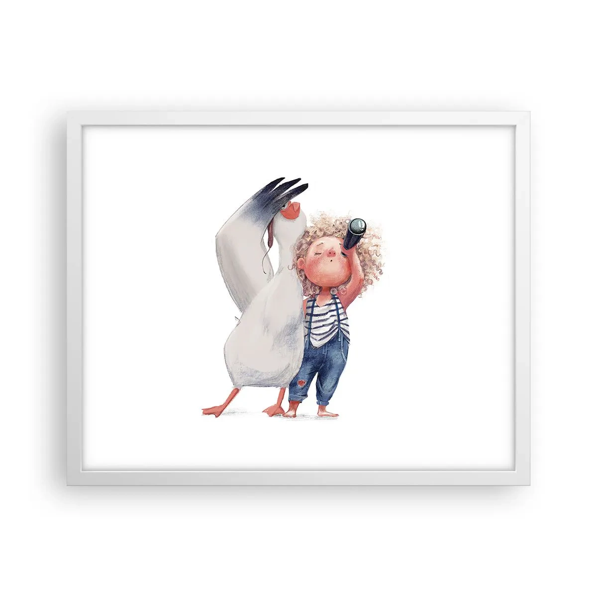 Poster în ramă albă - Un plan pentru o călătorie minunată - 50x40 cm