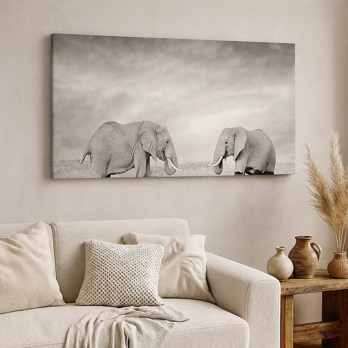 Tablou pe pânză - Griul elefantin este frumos - 30x30 cm