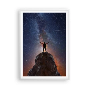 Poster în ramă albă - Puterea este cu mine! - 70x100 cm