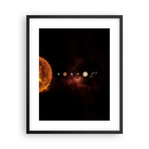 Poster în ramă neagră - Cartierul nostru - 40x50 cm