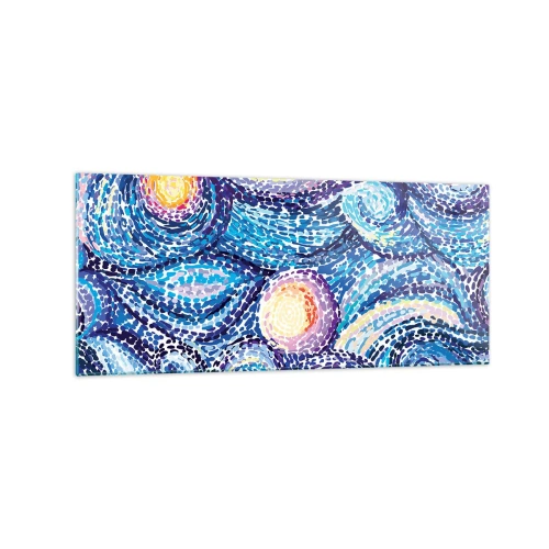 Tablou pe sticlă - Dintr-un tablou de van Gogh - 120x50 cm