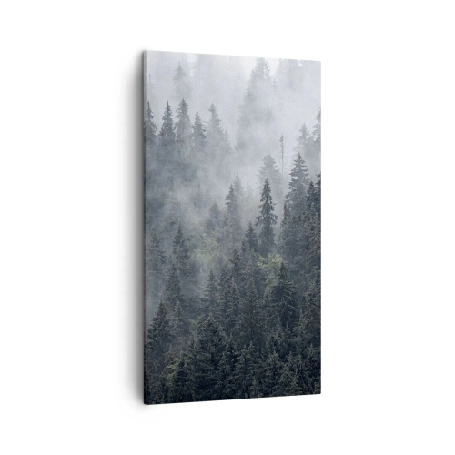 Tablou pe pânză - Zori de pădure - 45x80 cm