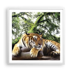 Poster în ramă albă - Cu respect - 60x60 cm