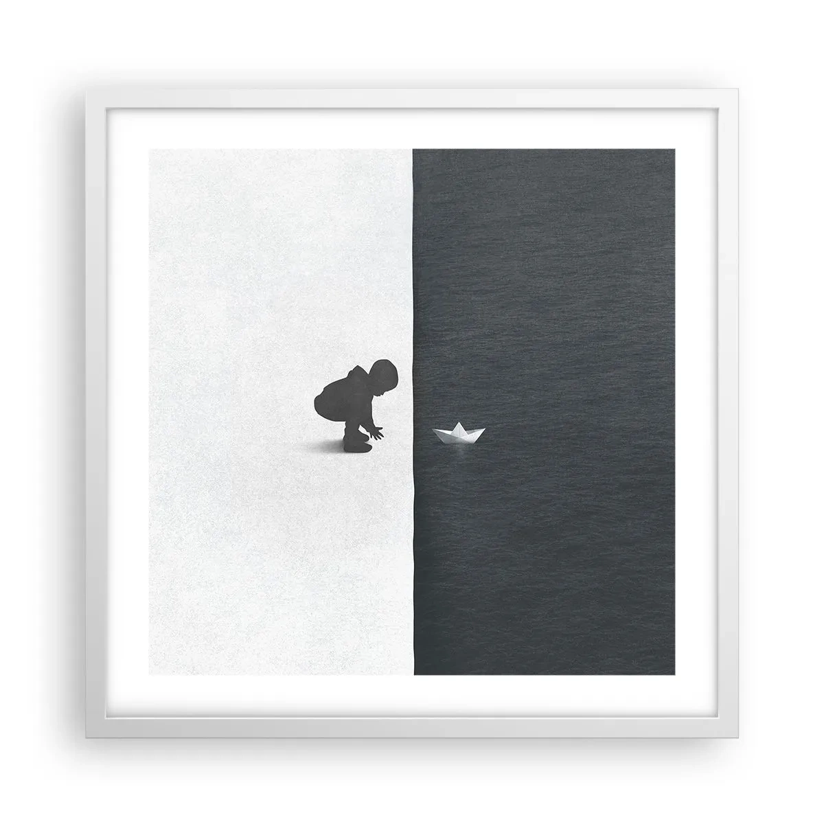 Poster în ramă albă - Marea expediție - 50x50 cm