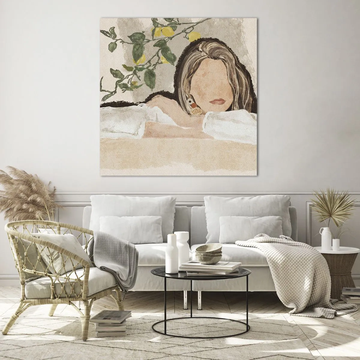 Tablou pe sticlă - Frumusețea sudului - 30x30 cm