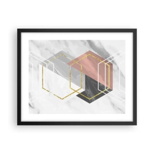 Poster în ramă neagră - Compoziția lanțului - 50x40 cm