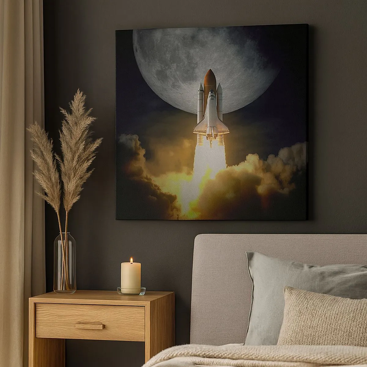 Tablou pe pânză - Începutul unei aventuri nepământene - 30x30 cm